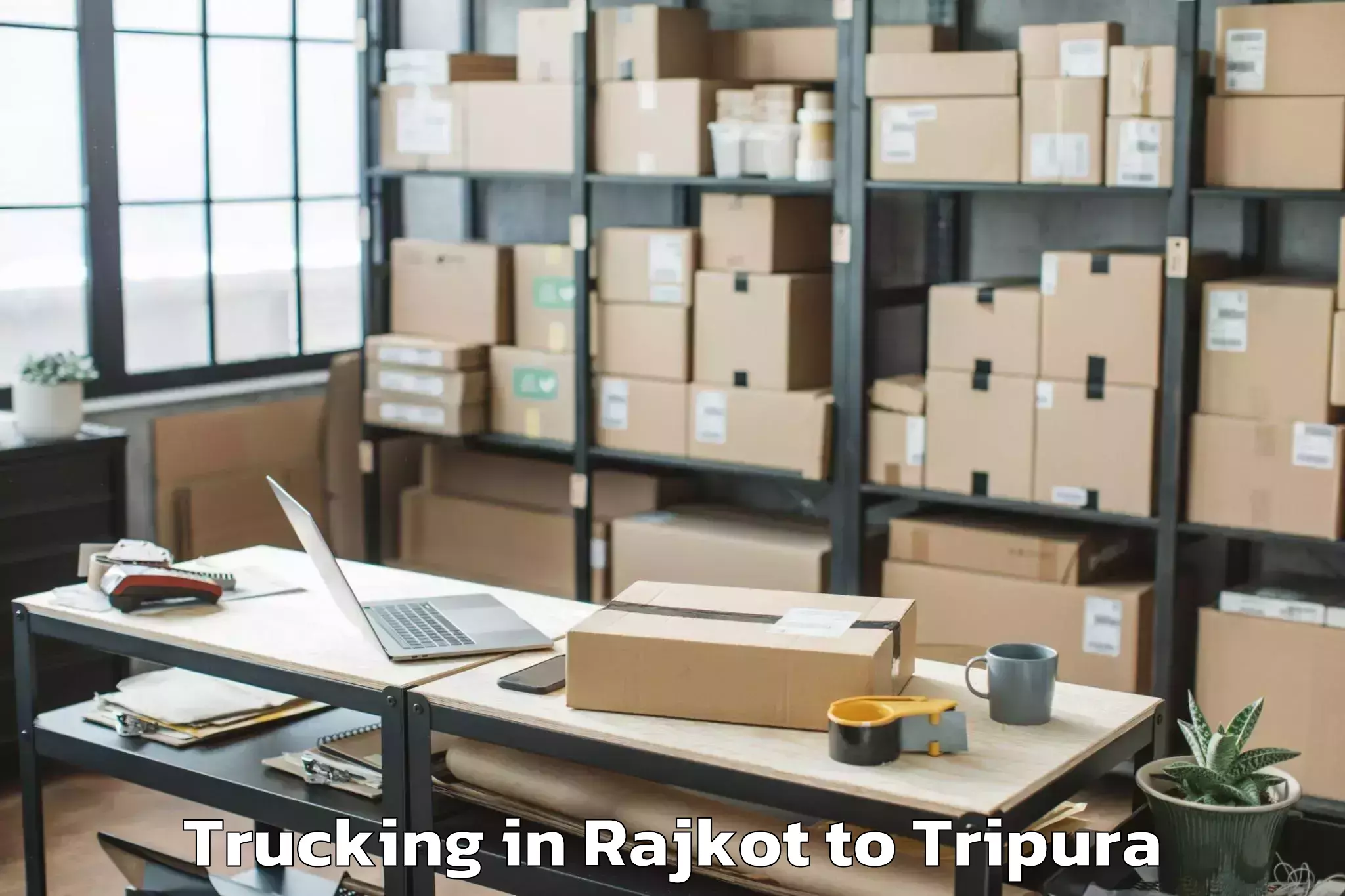 Quality Rajkot to Jirania Trucking